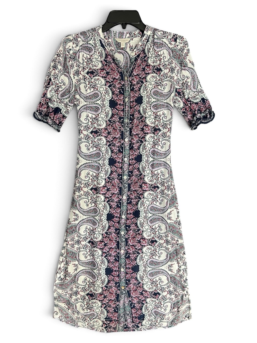 Lucky Brand | Paisley Button Dress (S)